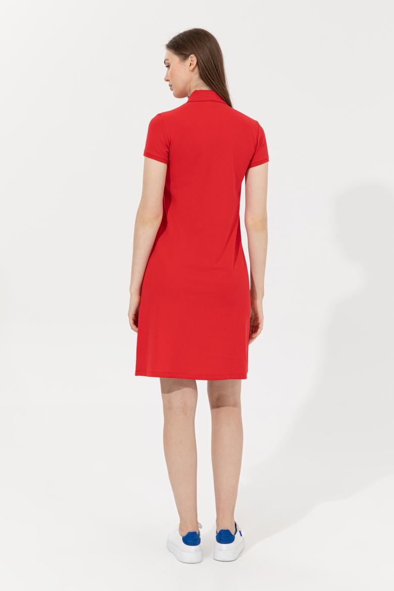 Kadın Kırmızı Örme Elbise - 50234721064