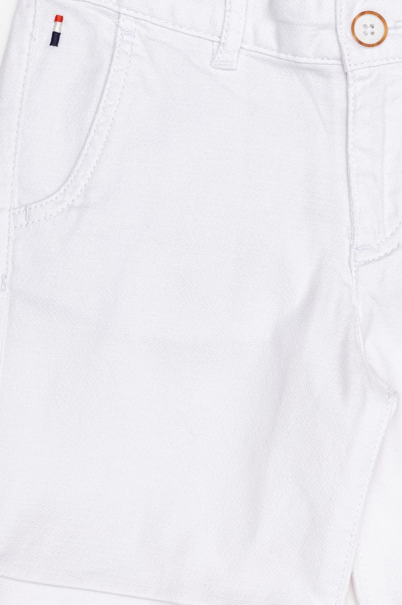 Erkek Çocuk Beyaz Dokuma Şort