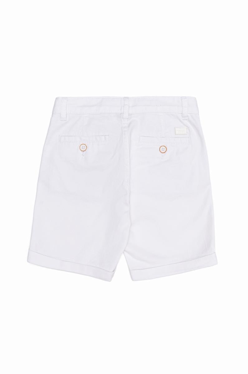 Erkek Çocuk Beyaz Dokuma Şort