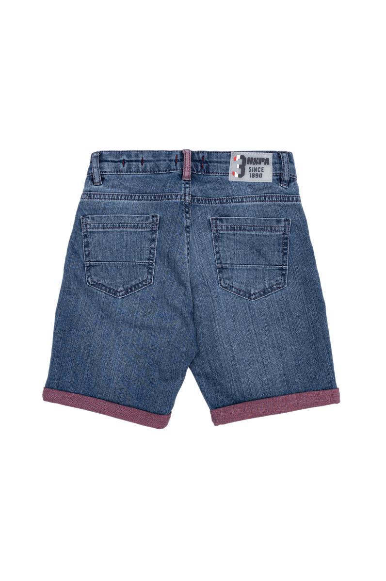 Erkek Çocuk Kırmızı Jean Şort