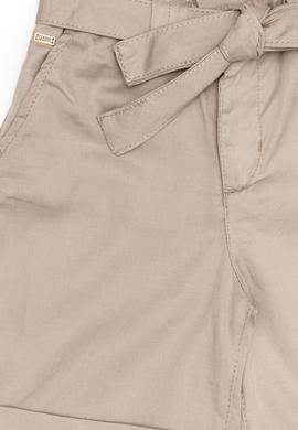 Kız Çocuk Haki Dokuma Şort - 50246416006