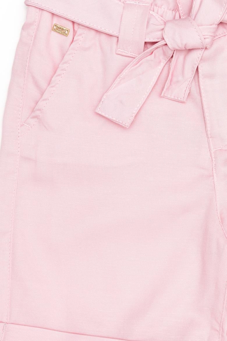 Kız Çocuk Pudra Dokuma Şort - 50246416014