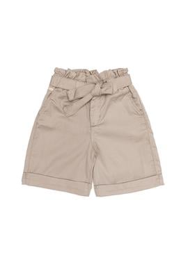 Kız Çocuk Haki Dokuma Şort - 50246416006