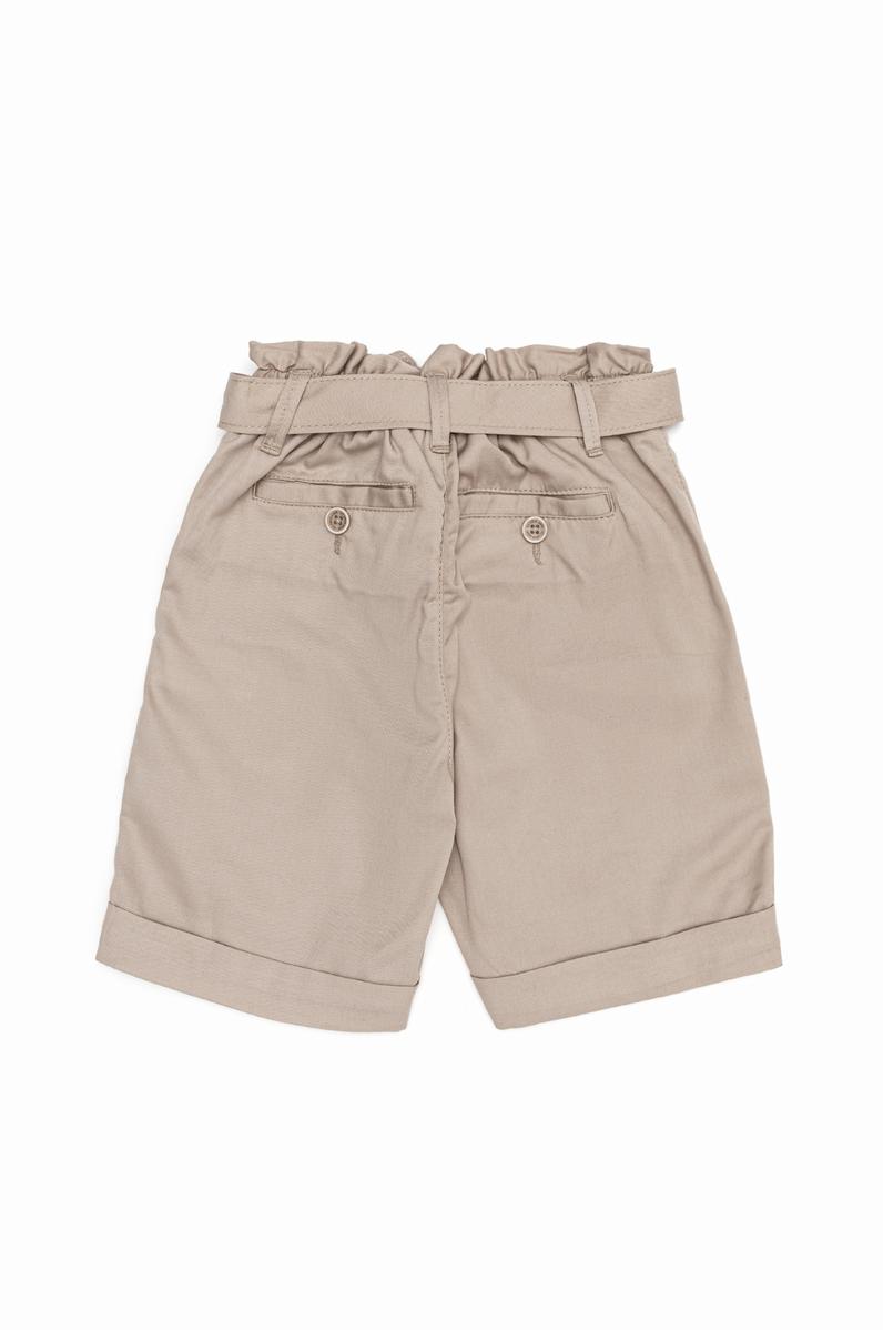 Kız Çocuk Haki Dokuma Şort