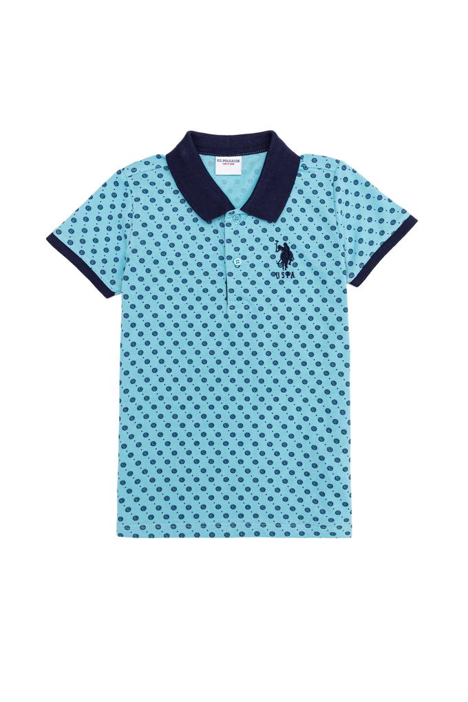 Erkek Çocuk Turkuaz Polo Yaka Tişört