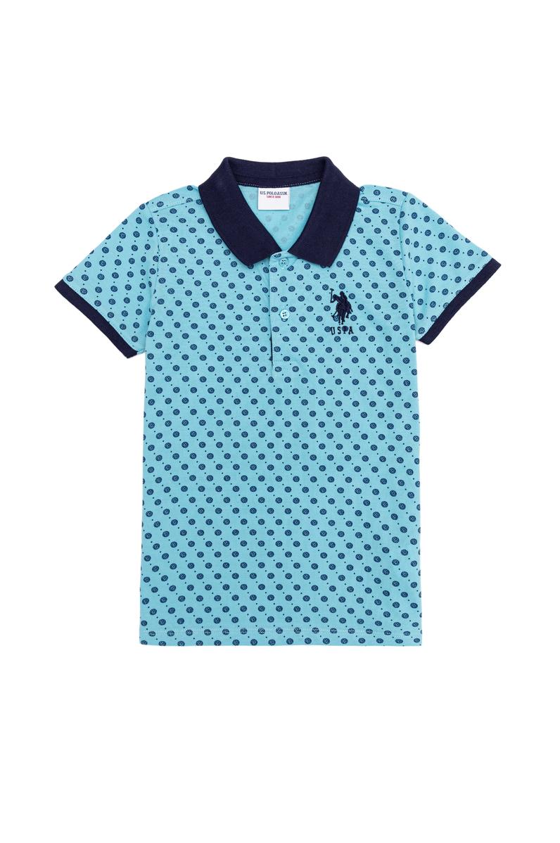 Erkek Çocuk Turkuaz Polo Yaka Tişört