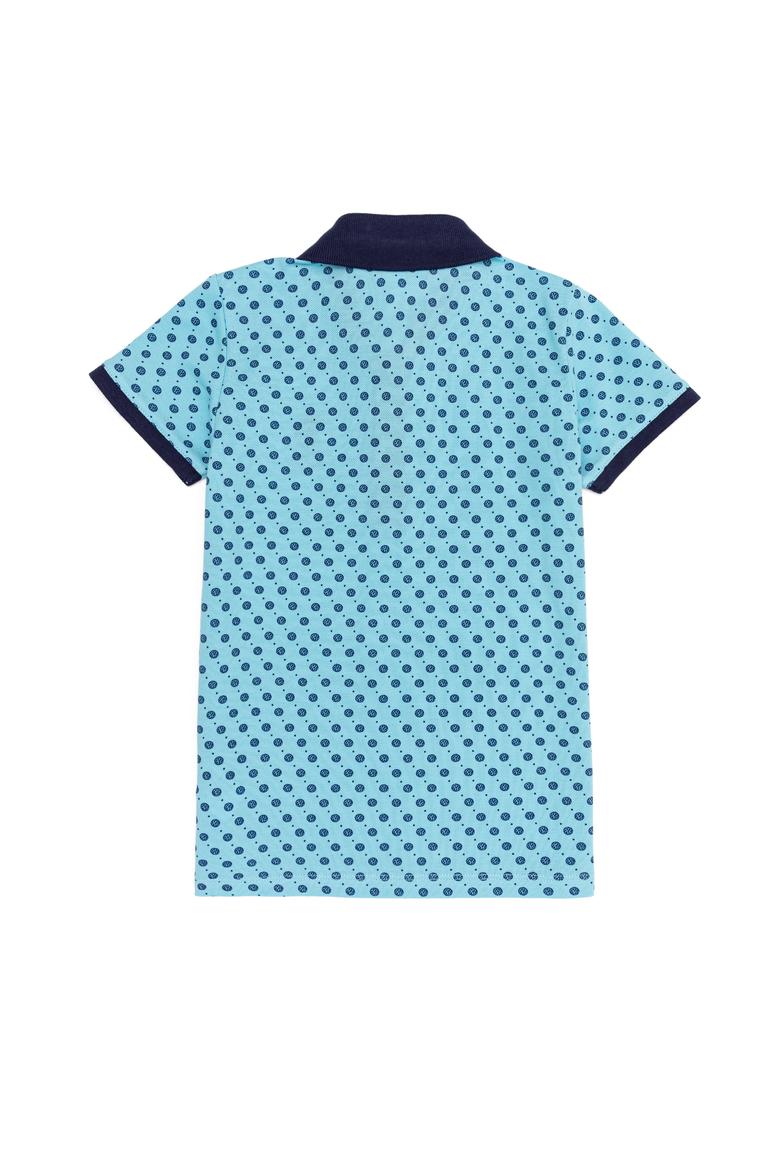 Erkek Çocuk Turkuaz Polo Yaka Tişört - 50248942044
