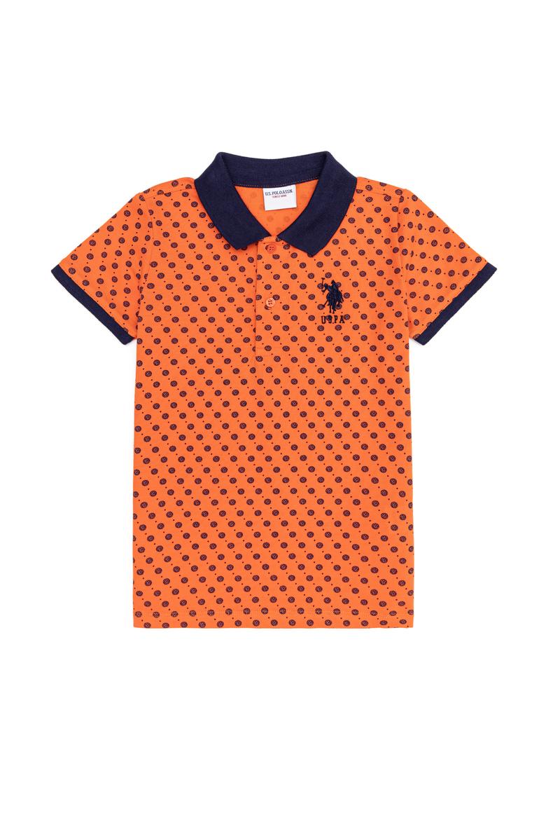 Erkek Çocuk Turuncu Polo Yaka Tişört