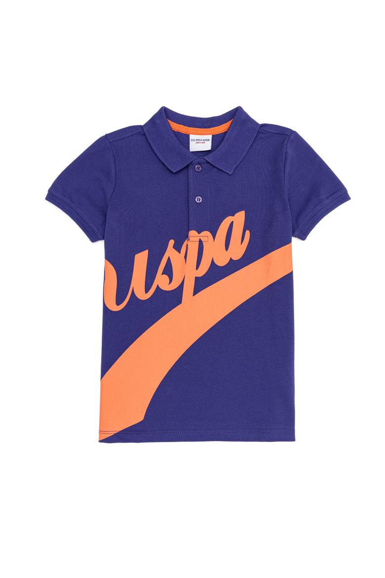 Erkek Çocuk Mavi Polo Yaka Tişört