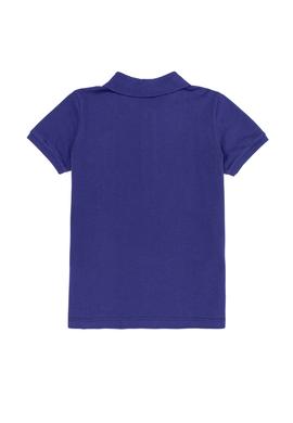 Erkek Çocuk Mavi Polo Yaka Tişört - 50248431030