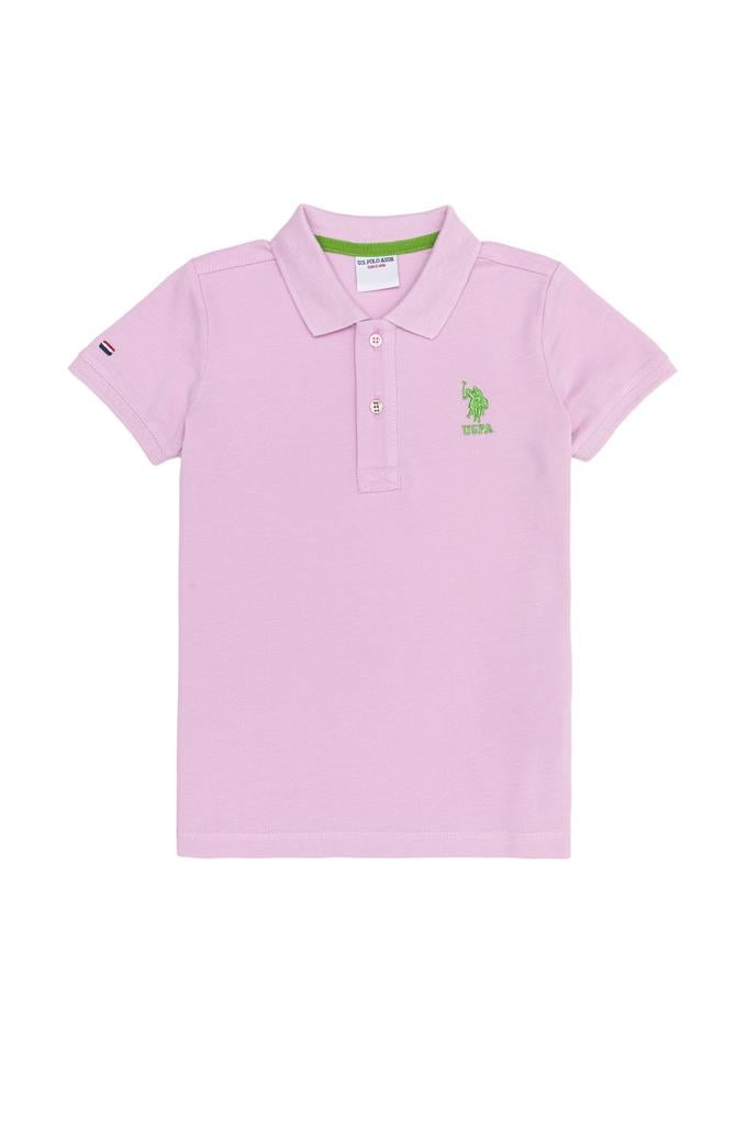 Erkek Çocuk Pembe Polo Yaka Tişört