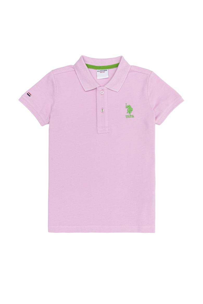 Erkek Çocuk Pembe Polo Yaka Tişört