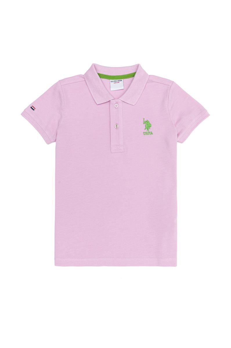 Erkek Çocuk Pembe Polo Yaka Tişört