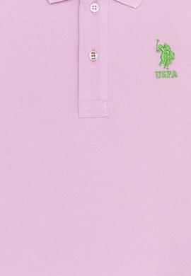 Erkek Çocuk Pembe Polo Yaka Tişört - 50249283088