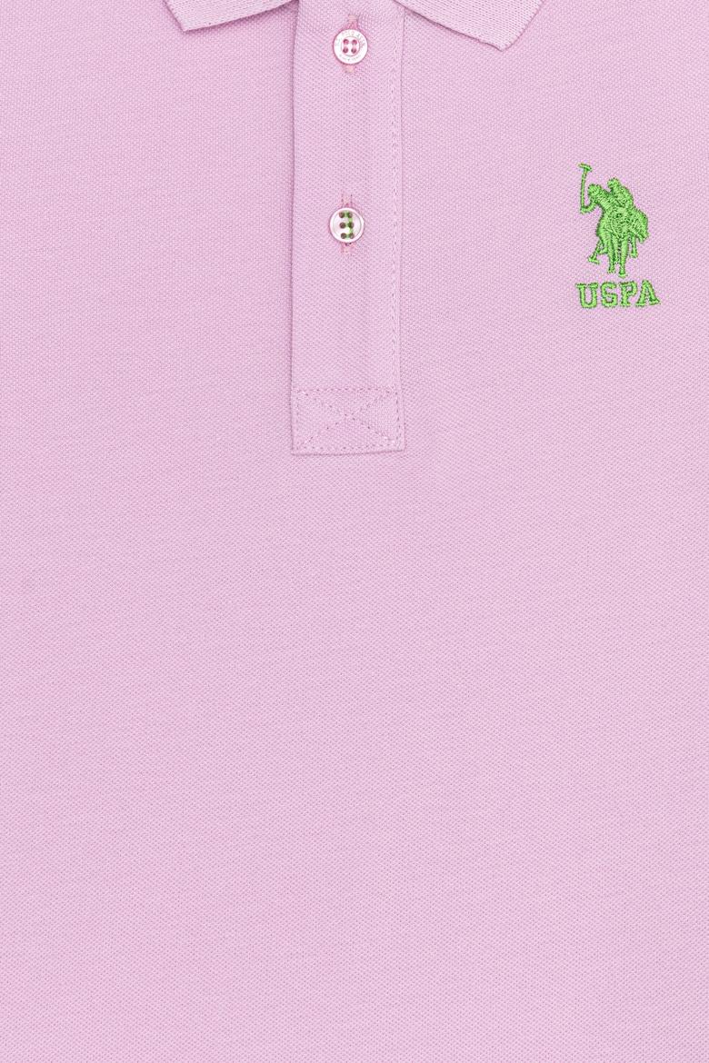 Erkek Çocuk Pembe Polo Yaka Tişört - 50249283088