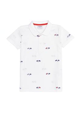 Erkek Çocuk Beyaz Polo Yaka Tişört - 50248205011