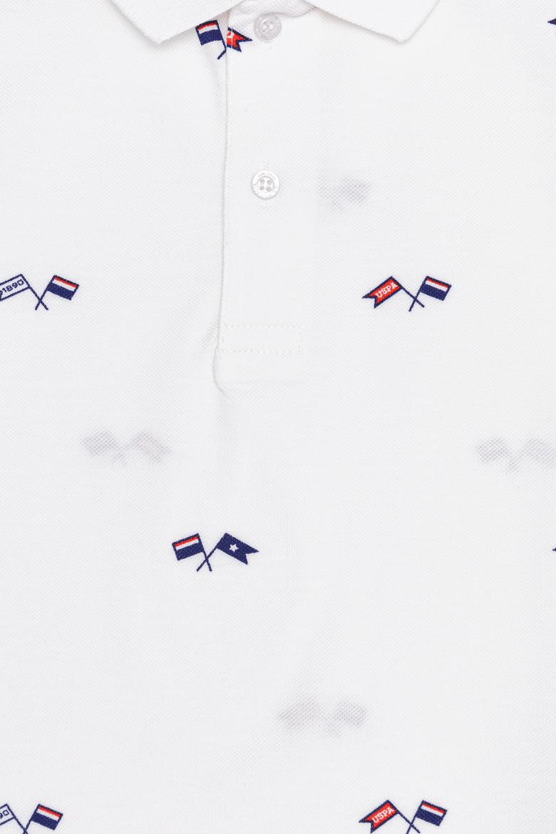 Erkek Çocuk Beyaz Polo Yaka Tişört - 50248205011