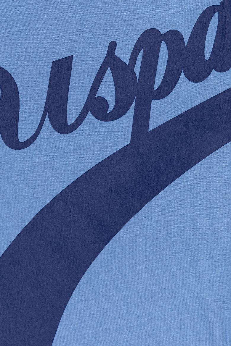 Çocuk Koyu Mavi Bisiklet Yaka Tişört - 50249500007