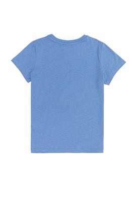 Çocuk Koyu Mavi Bisiklet Yaka Tişört - 50249500007