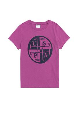 Çocuk Menekşe Bisiklet Yaka Tişört - 50247336064