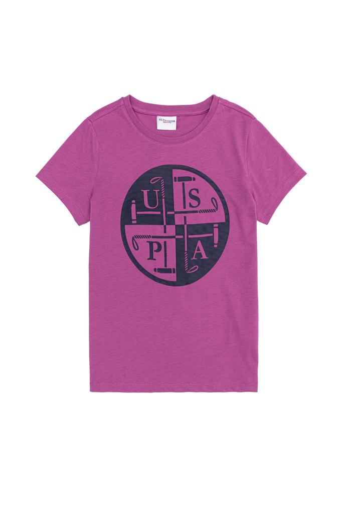 Çocuk Menekşe Bisiklet Yaka Tişört