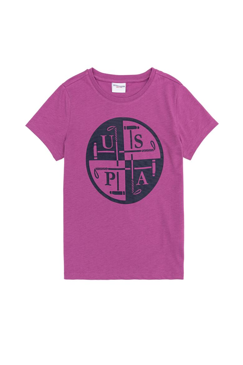 Çocuk Menekşe Bisiklet Yaka Tişört