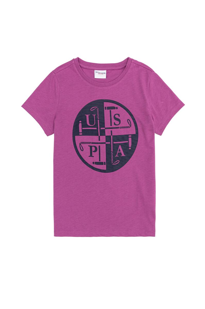 Çocuk Menekşe Bisiklet Yaka Tişört