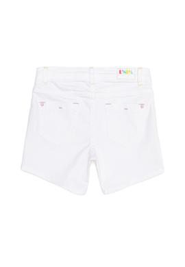 Kız Çocuk Beyaz Dokuma Şort - 50246557009