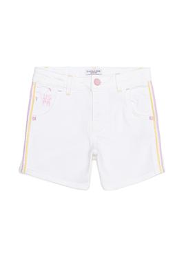 Kız Çocuk Beyaz Dokuma Şort - 50246557009