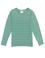 Kız Çocuk Mint Melanj Bisiklet Yaka Basic Kazak