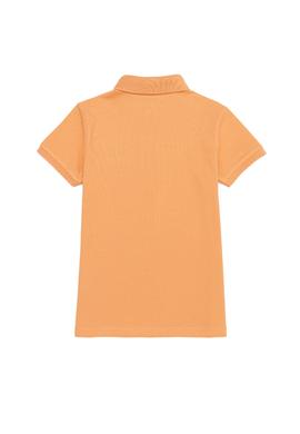 Kız Çocuk Turuncu Basic Polo Yaka Tişört - 50253145106