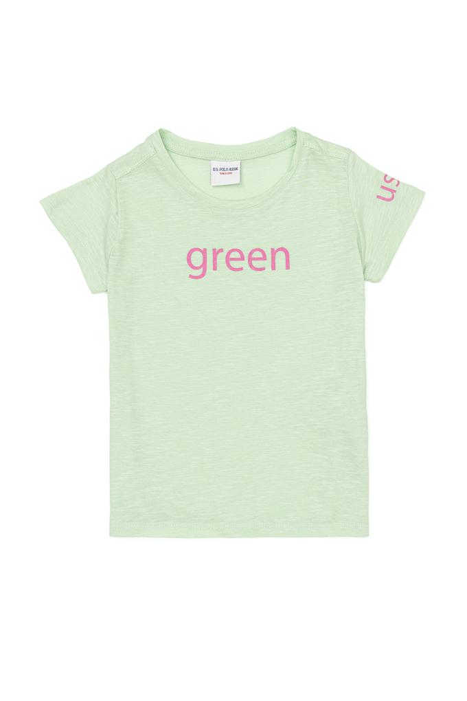 Kız Çocuk Mint Yeşili Tişört
