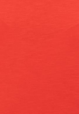 Kadın Kırmızı Bisiklet Yaka Crop Tişört - 50248144037