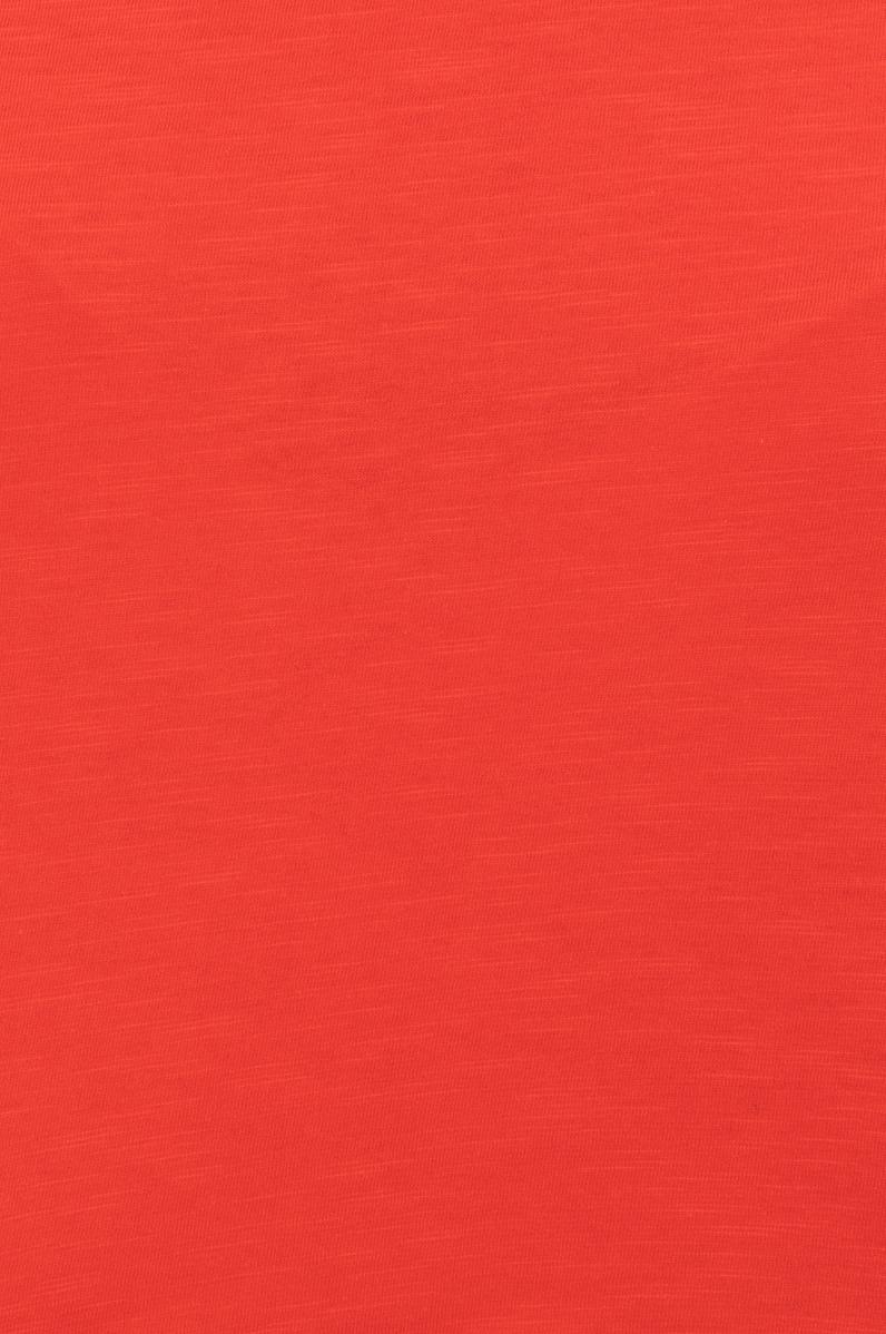 Kadın Kırmızı Bisiklet Yaka Crop Tişört