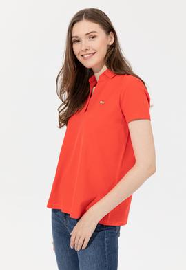 Kadın Kırmızı Basic Tişört - 50253141063