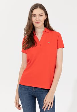 Kadın Kırmızı Basic Tişört - 50253141063
