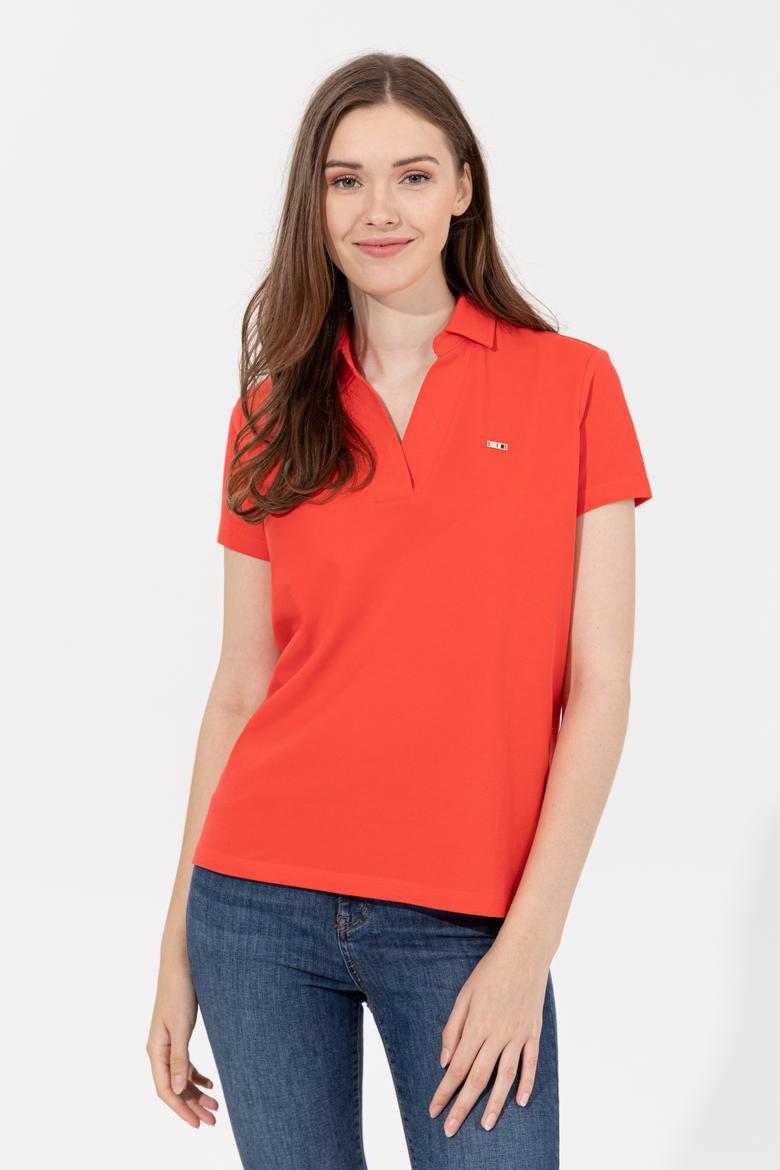 Kadın Kırmızı Basic Tişört