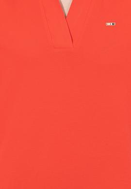 Kadın Kırmızı Basic Tişört - 50253141063