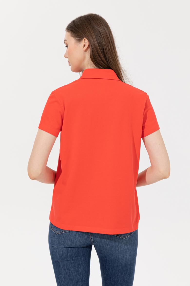 Kadın Kırmızı Basic Tişört - 50253141063