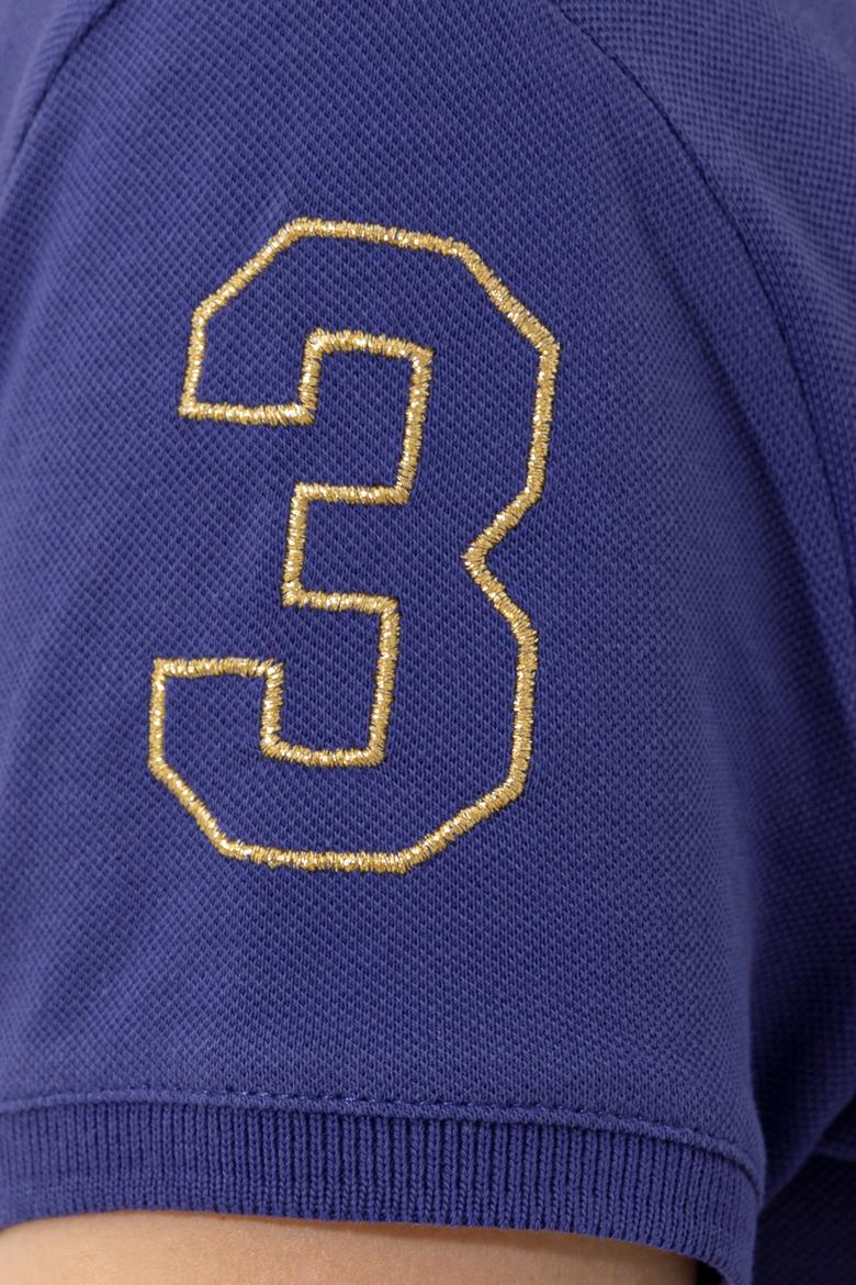 Kadın Mavi Polo Yaka Örme Elbise - 50246277158