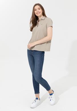 Kadın Haki Basic Tişört - 50253141022
