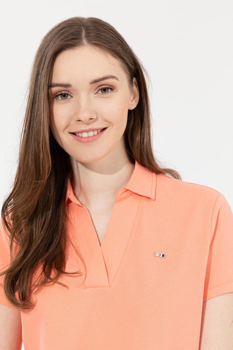 Kadın Somon Basic Tişört - 50253141041