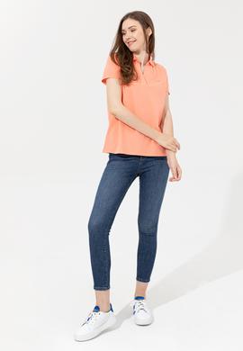 Kadın Somon Basic Tişört - 50253141041