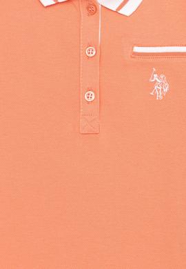 Kız Çocuk Somon Polo Yaka Tişört - 50252265028