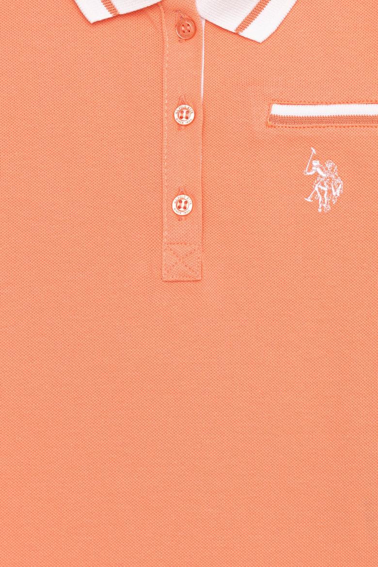 Kız Çocuk Somon Polo Yaka Tişört - 50252265028