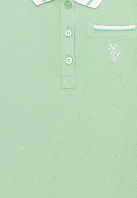 Kız Çocuk Mint Yeşili Polo Yaka Tişört - 50252265042