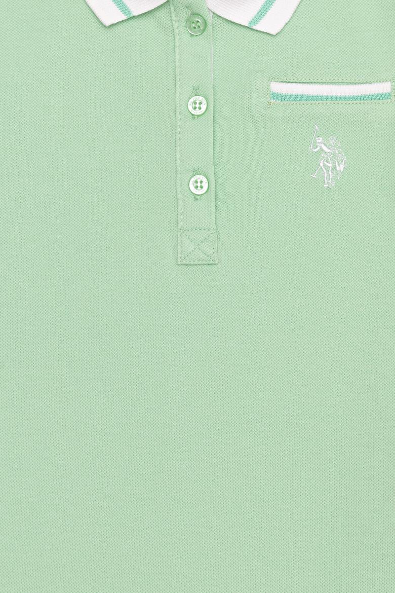 Kız Çocuk Mint Yeşili Polo Yaka Tişört - 50252265042