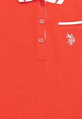 Kız Çocuk Kırmızı Polo Yaka Tişört - 50252265049