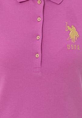 Kadın Menekşe Basic Polo Yaka Tişört - 50246278062