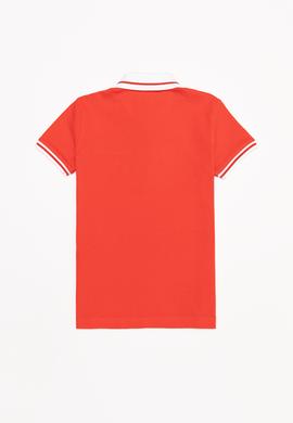 Kız Çocuk Kırmızı Polo Yaka Tişört - 50252265049